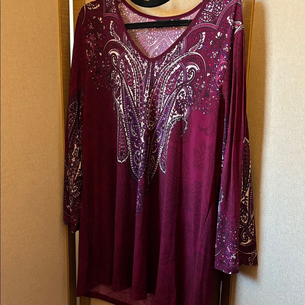 Elegant citi knits Paisley Women's Top xl